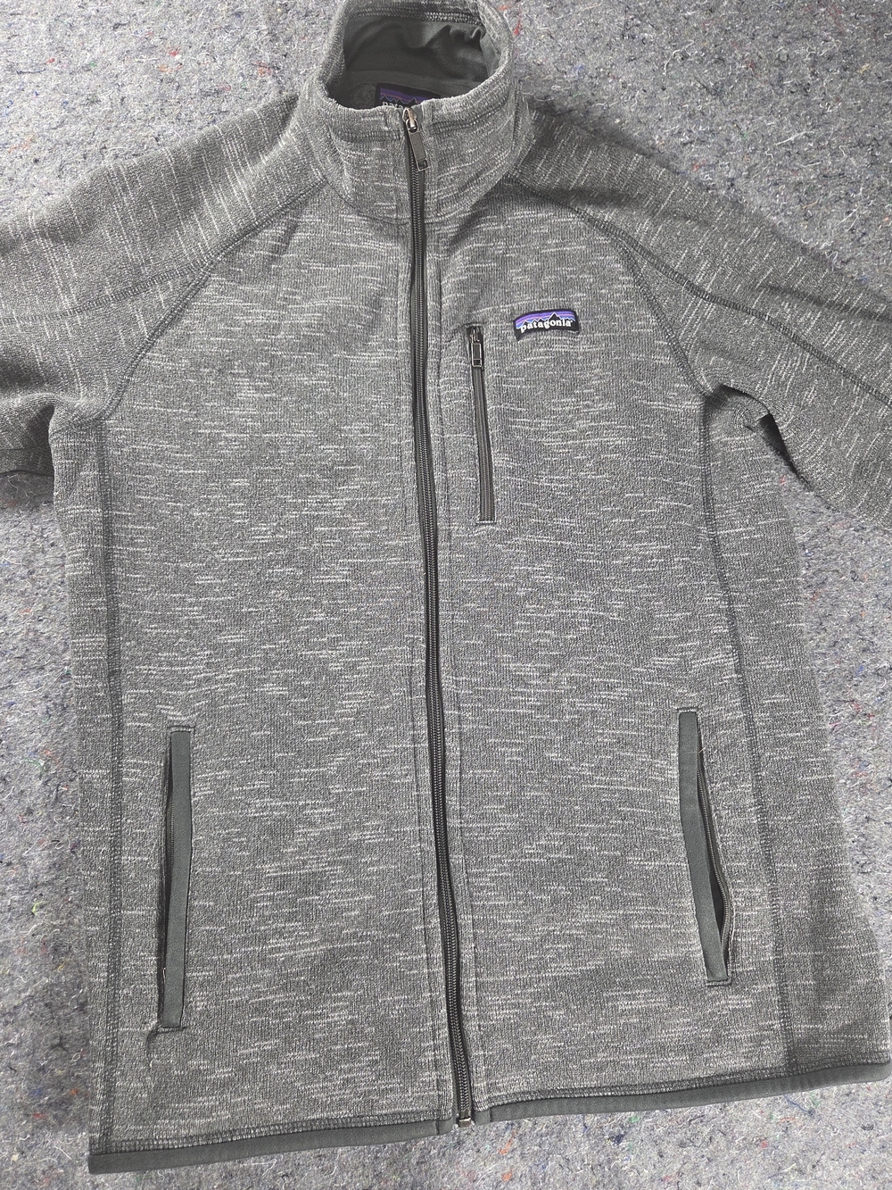 Patagonia Better Sweater Jacket Men’s Medium Gray Full Zip Fleece 25527 FA16